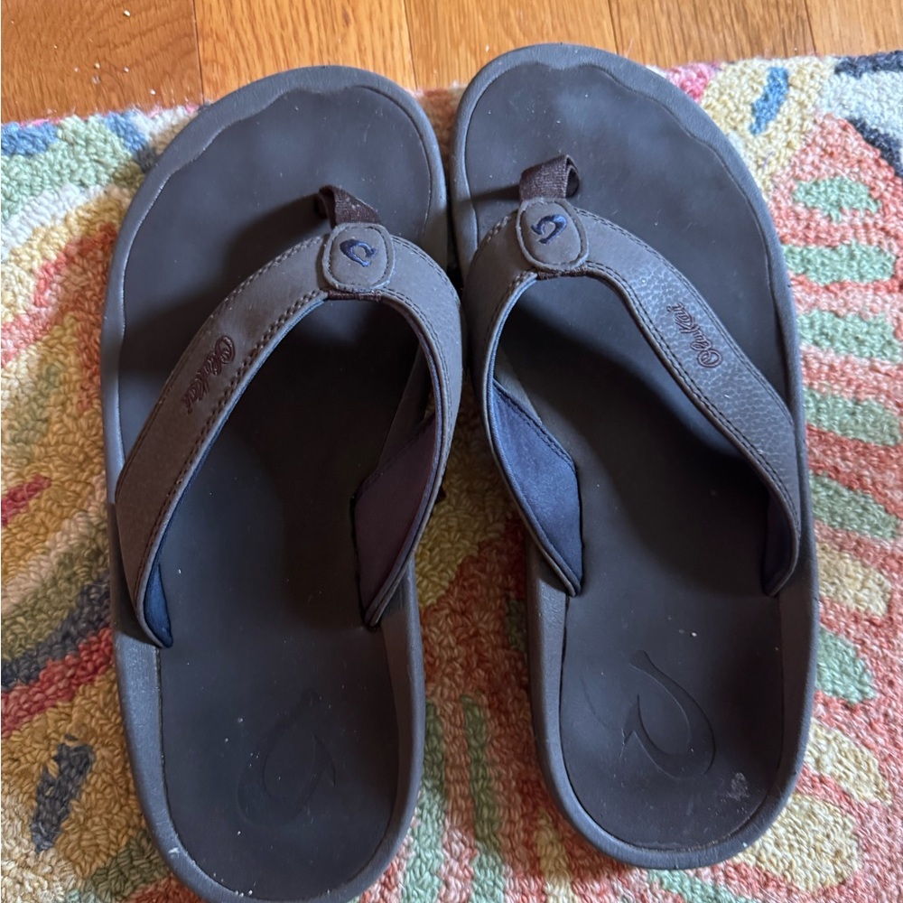 OluKai Black Ohana Sandals